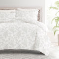 Merit Linens Premium Ultra Soft Vine Pattern 3 Piece Duvet Cover Set