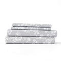 Merit Linens Premium Ultra Soft Rose Gray Pattern 4 Piece Bed Sheet Set