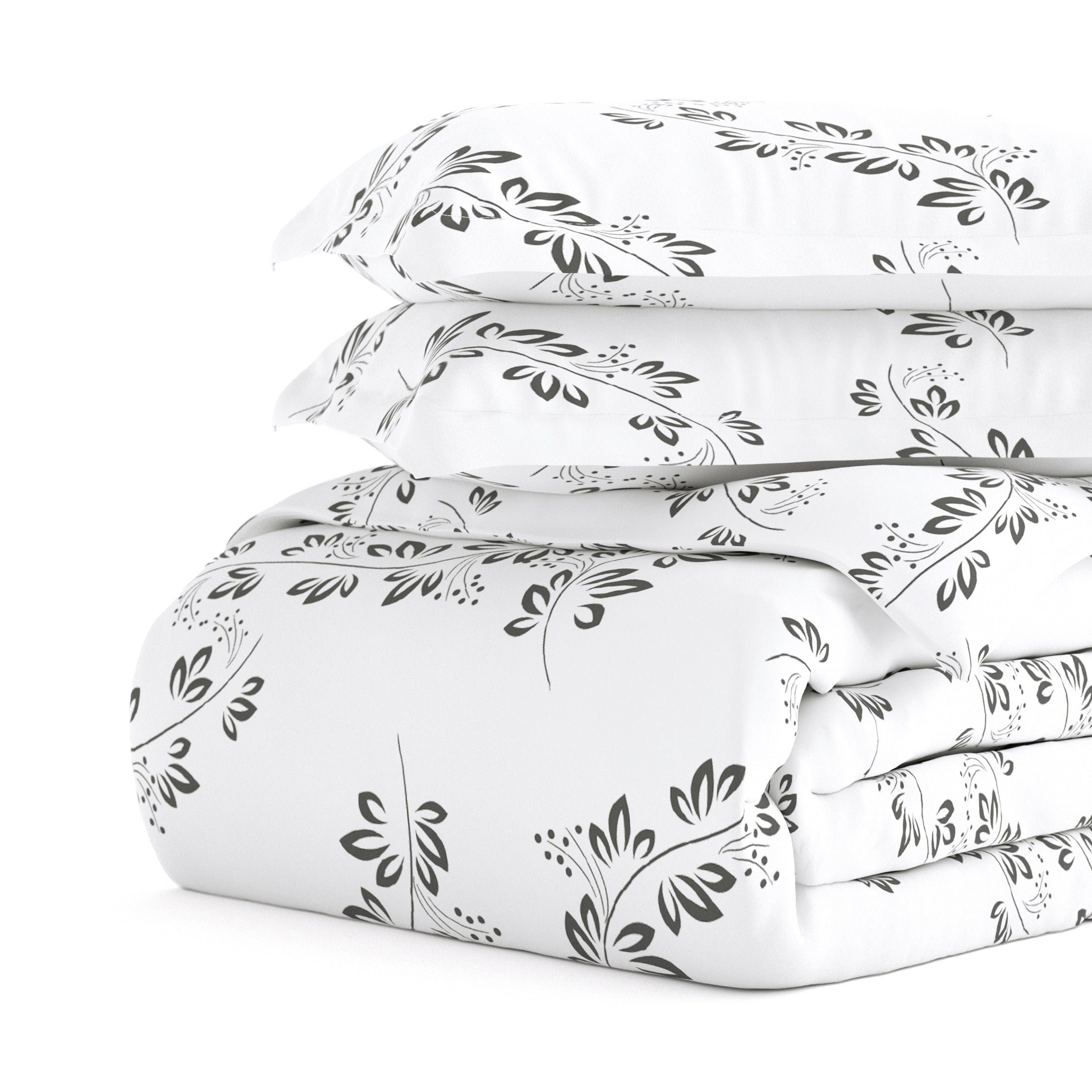Luxury Gray Annual 3 Piece Duvet Cover Set By Sharon Osbourne Home