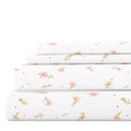 Merit Linens Premium Ultra Soft Floral Pattern 4 Piece Bed Sheet Set