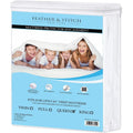 Premium Hypoallergenic Waterproof Mattress Protector Vinyl Free White