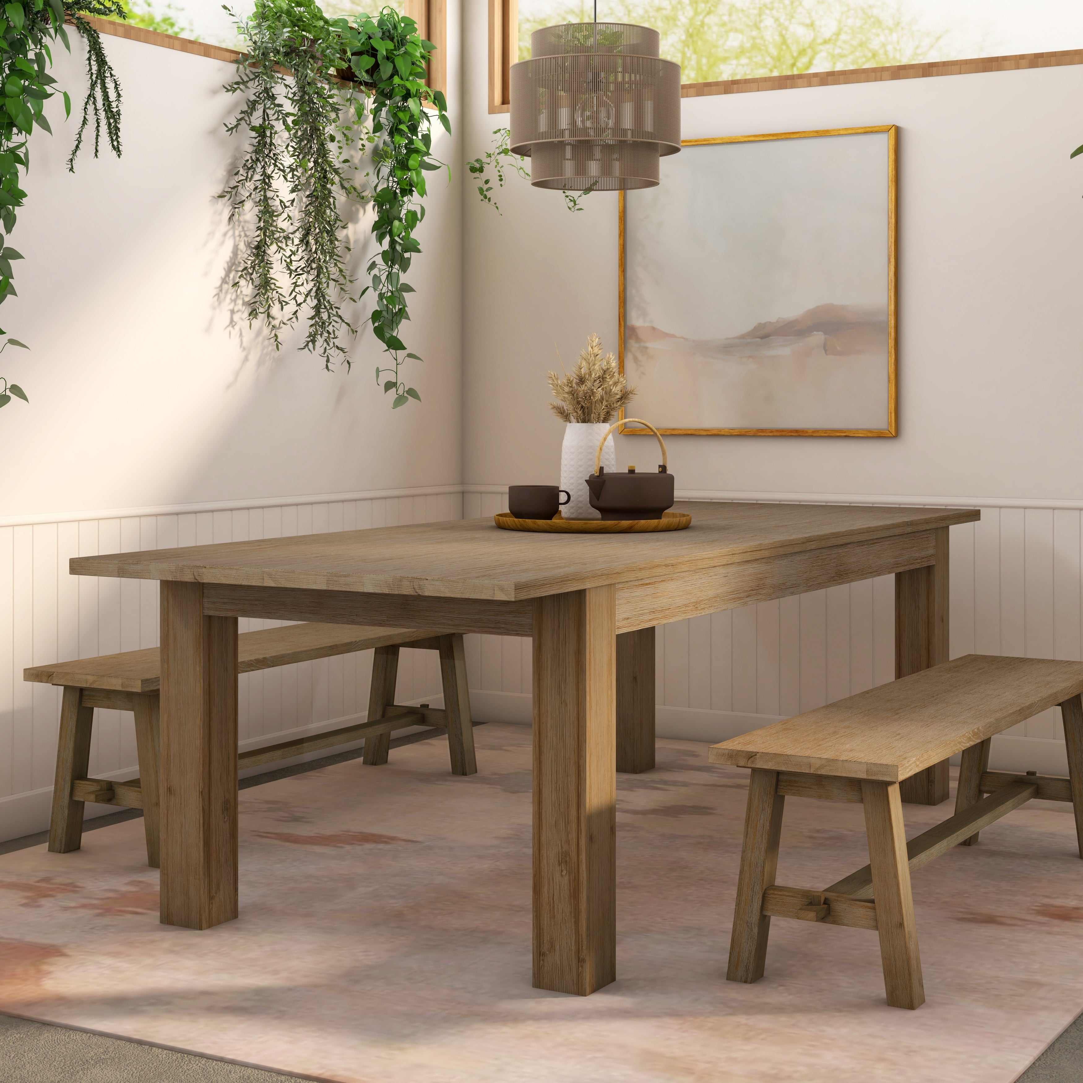 Bedford Butterfly Dining Table Brushed Smoke