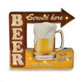 Beer Served Here Metal Sign