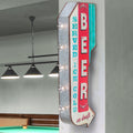 Beer On Draft Double Sided Off The Wall Led Marquee Light Up Arrow Sign For Bar Garage Or Man Cave N A