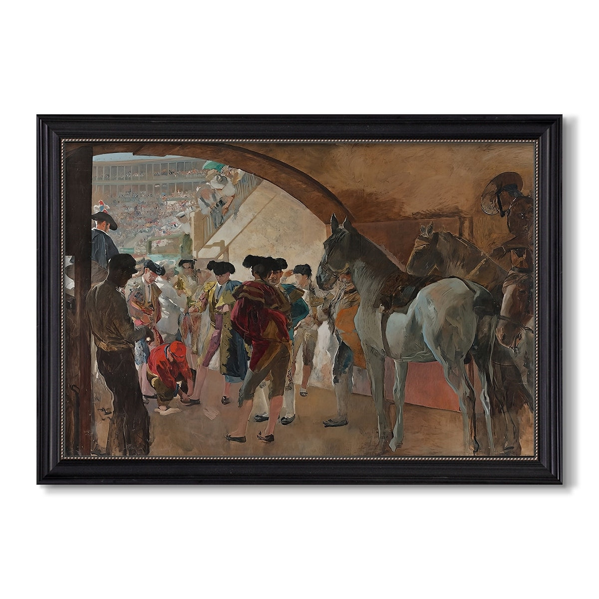 Before The Bullfight C 1900 Joaquin Sorolla Custom Framed Canvas