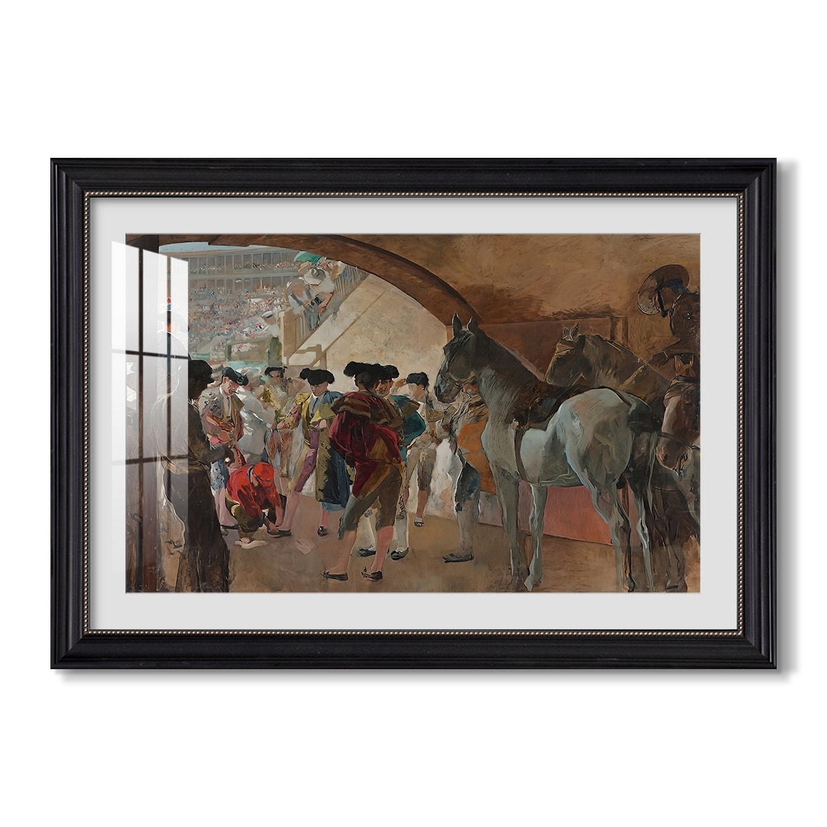 Before The Bullfight C 1900 Joaquin Sorolla Custom Framed Print