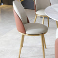 Beige Brown Chair Office Chairs Ergonomic Dining Chairs With Metal Legs For Living Room Kitchen Dining Room