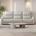 Beige Finish Fabric 1Pc Upholstered Recliner Sofa