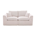 Beige Sectional Sofa Loveseat With Armrests Sofa Couch Sleeper Sofa Convertible Couch 2 Seat Sofa Couch