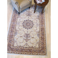 Beige Traditional Oriental Tabriz Rug 710 X 910