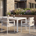 Beige White Leisure Chair Upholstered Arm Chair Reading Chair Accent Chair With Aluminum Frame Club Chair Vanity Chair