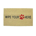 Beige And Black Animal Print Wipe Your Paw Here Outdoor Mat