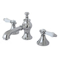Vintage Porcelain Lever Widespread Bathroom Faucet