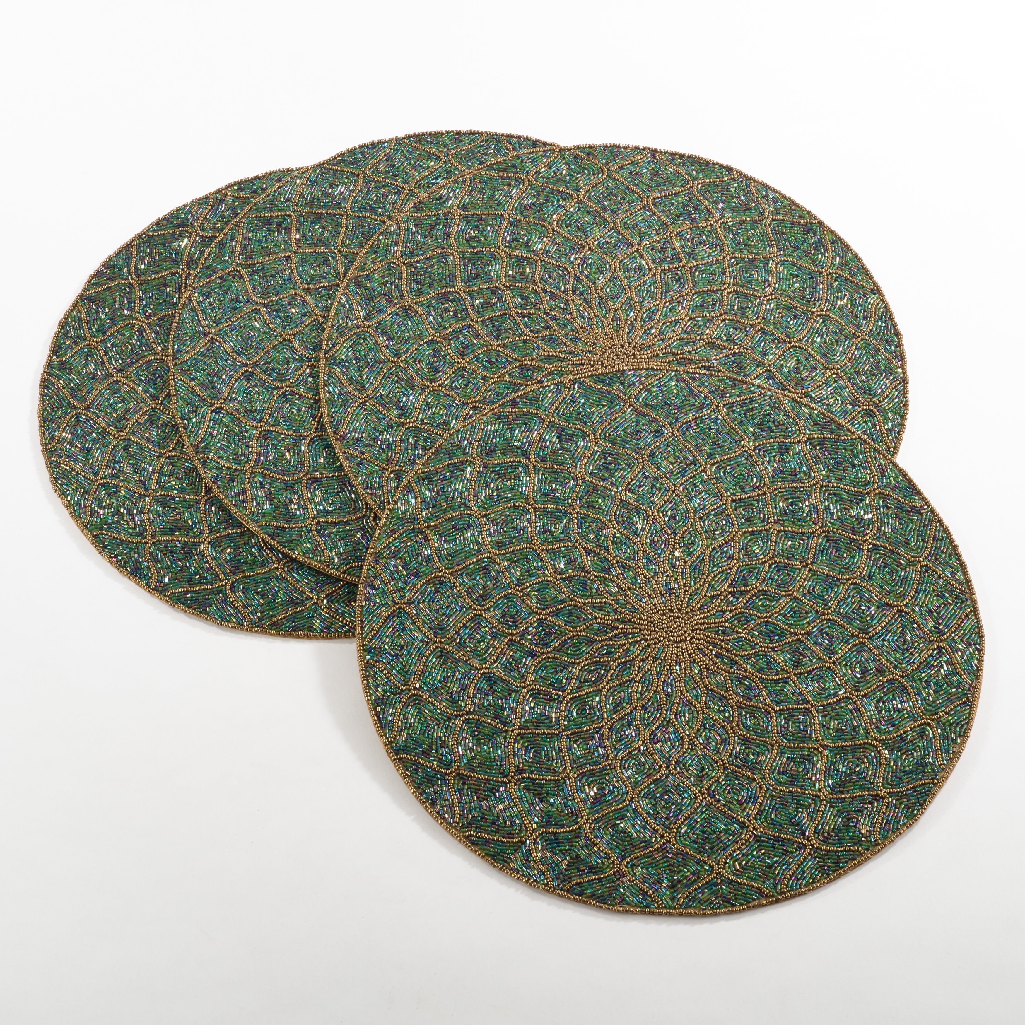 Belagavi Collection Beaded Design Placemats Set Of 4