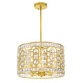 Silver Orchid Swain Champagne 4 Light Chandelier