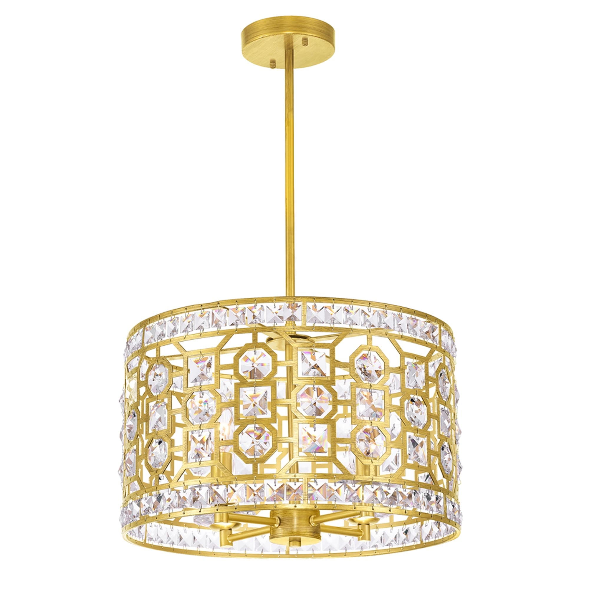 Silver Orchid Swain Champagne 4 Light Chandelier