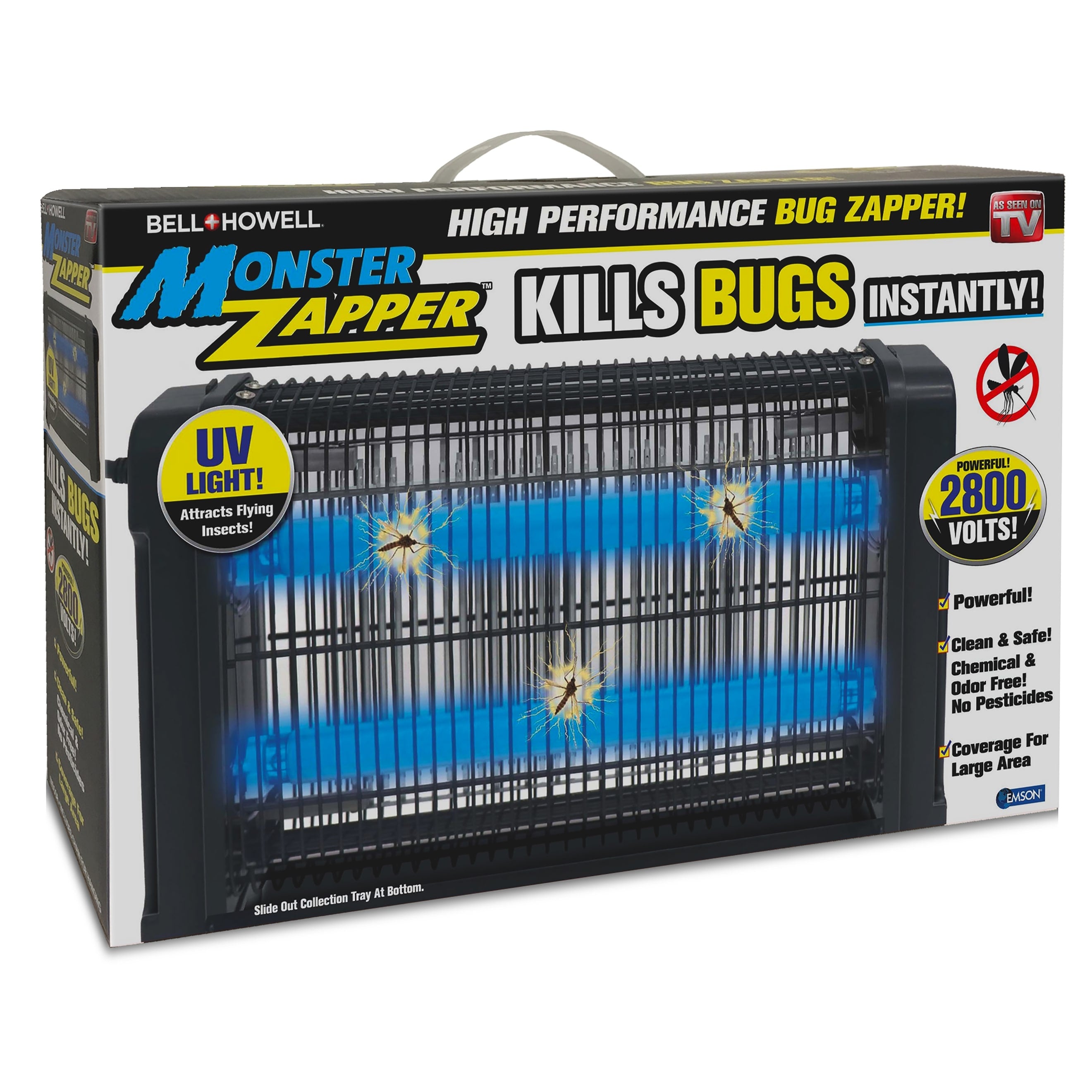 Bell Howell High Performance Monster Pest Insect Zapper Black