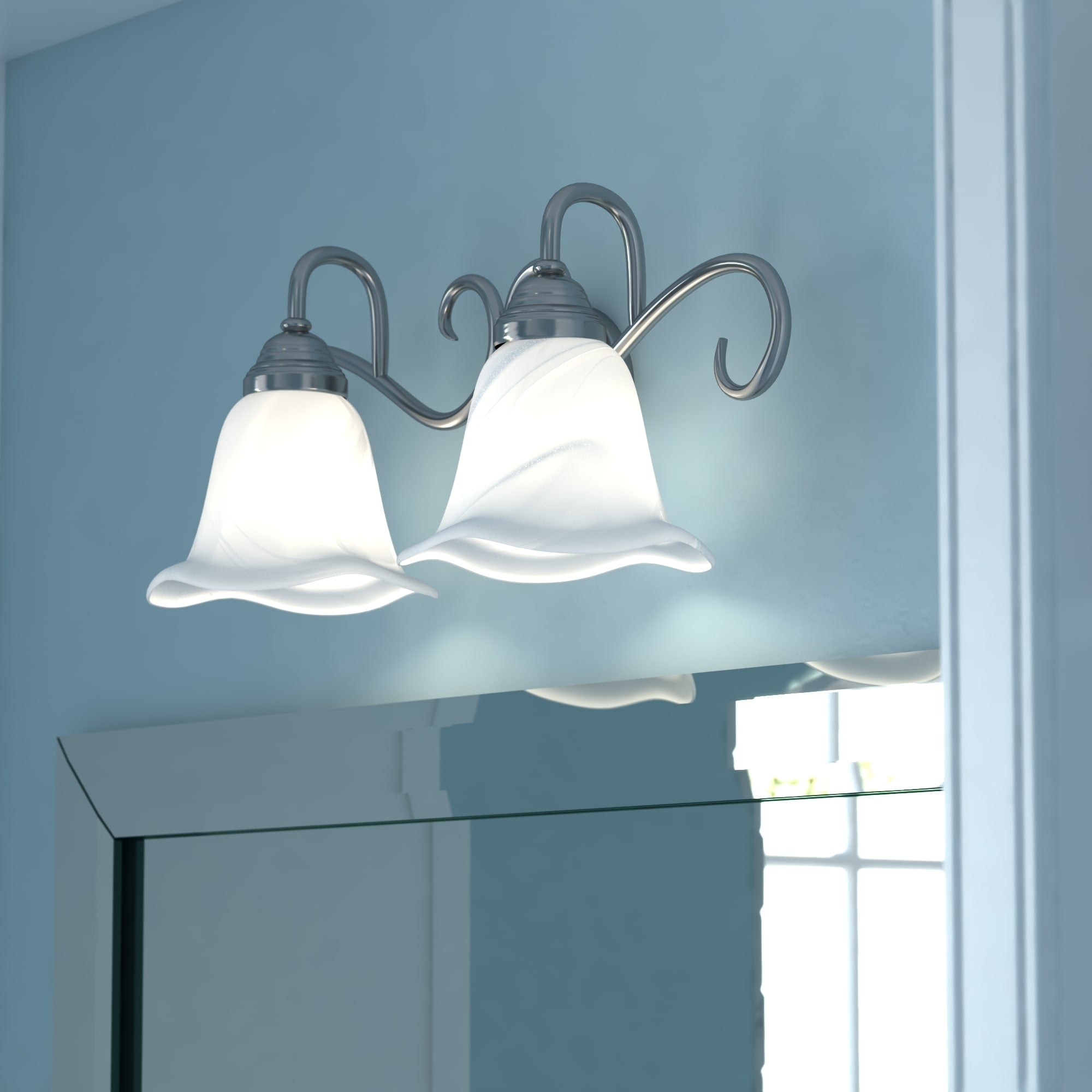 Vaxcel Bella 2L Vanity Brushed Nickel