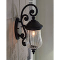 Acclaim Lighting Bellagio Collection Wall Lantern 1 Light Outdoor Black Coral Light Fixture