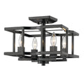 Bellare Semi Flush Matte Black