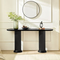 Bellaridge Console Table Mdf With Roman Style Column Legs And Wood Veneer Finish By Gdfstudio