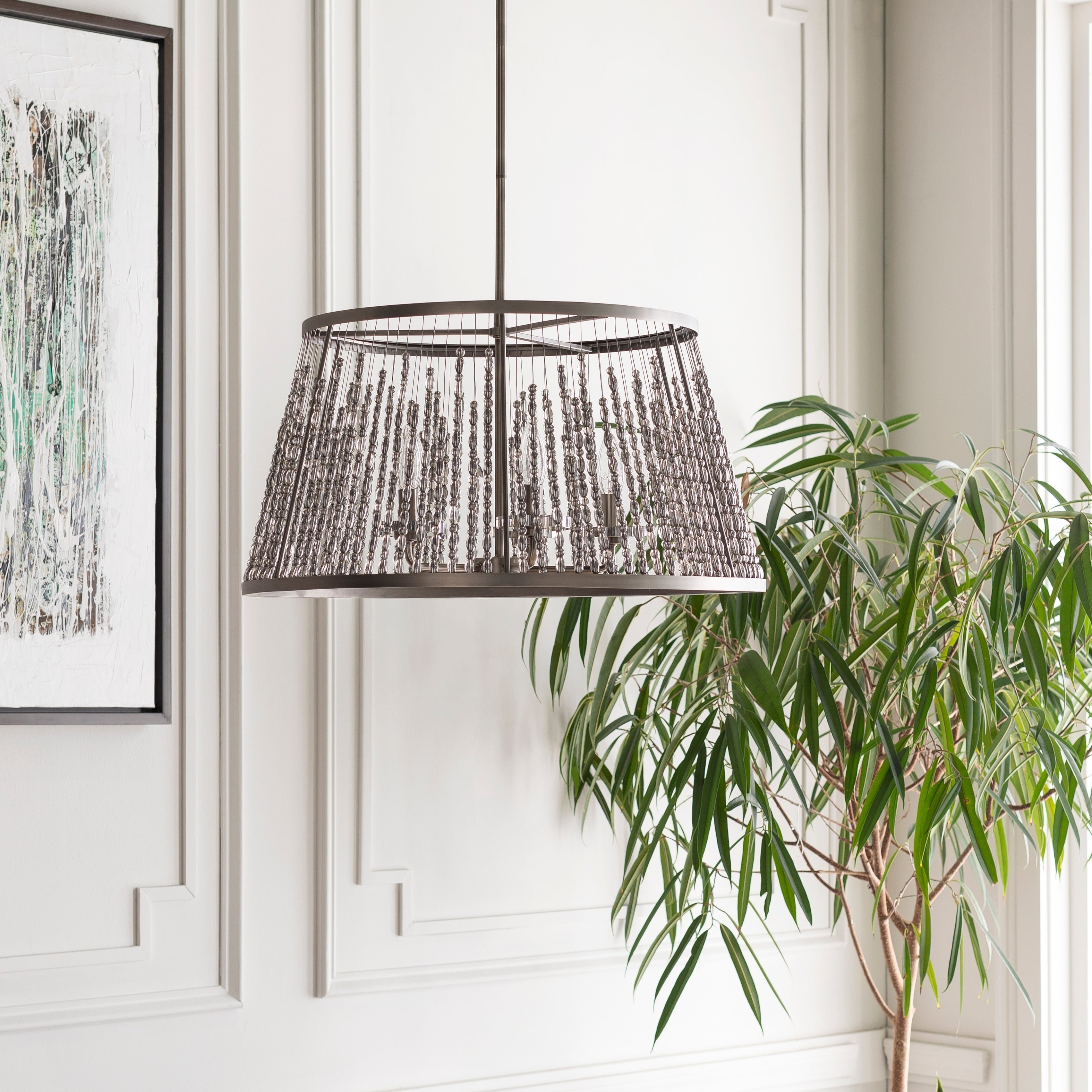 Belle Antiqued Crystal 5 Light Pendant