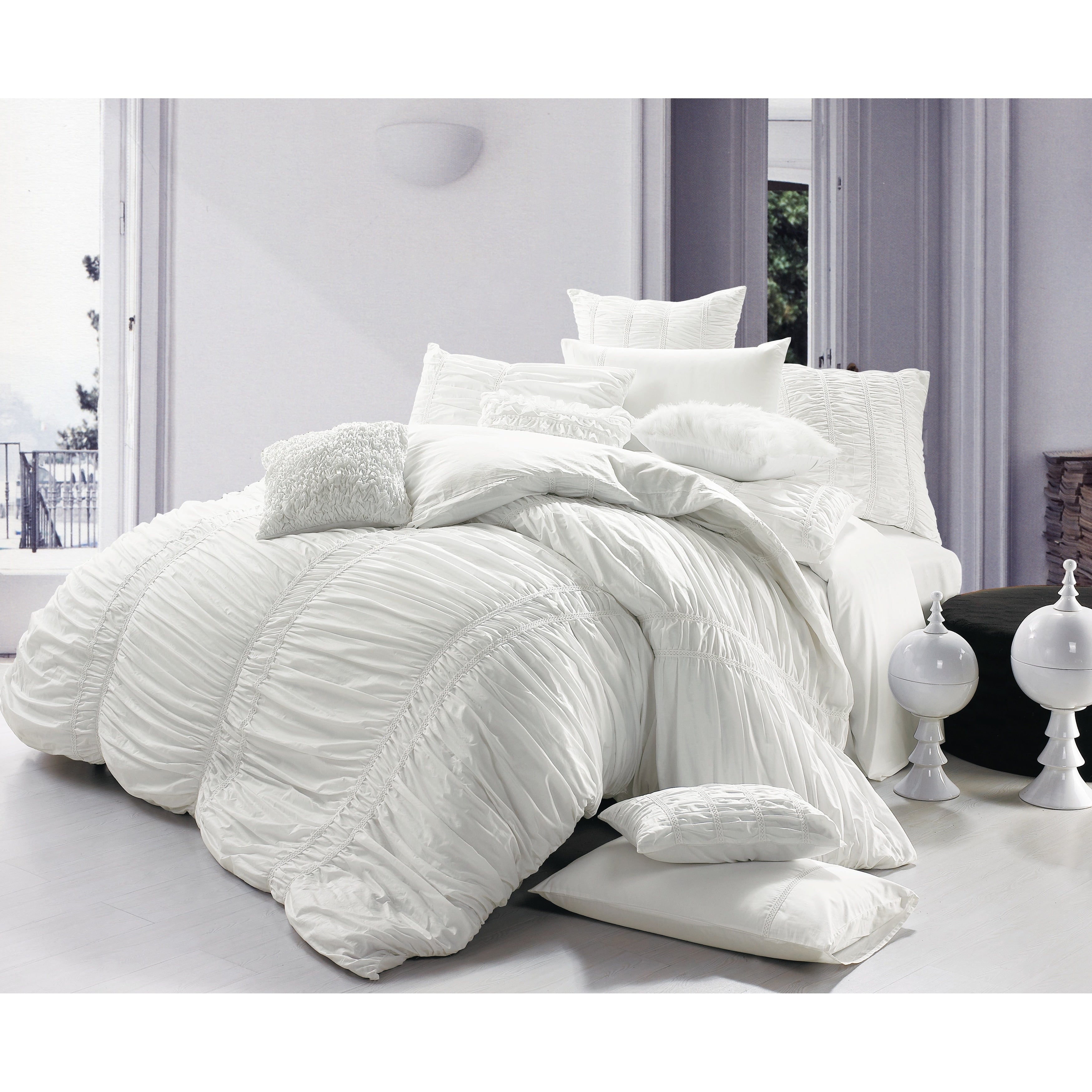 Broderie Ensemble Housse De Couette Collection Belle Embroidery Duvet Set