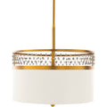Belle Traditional Antiqued Crystal 3 Light Pendant