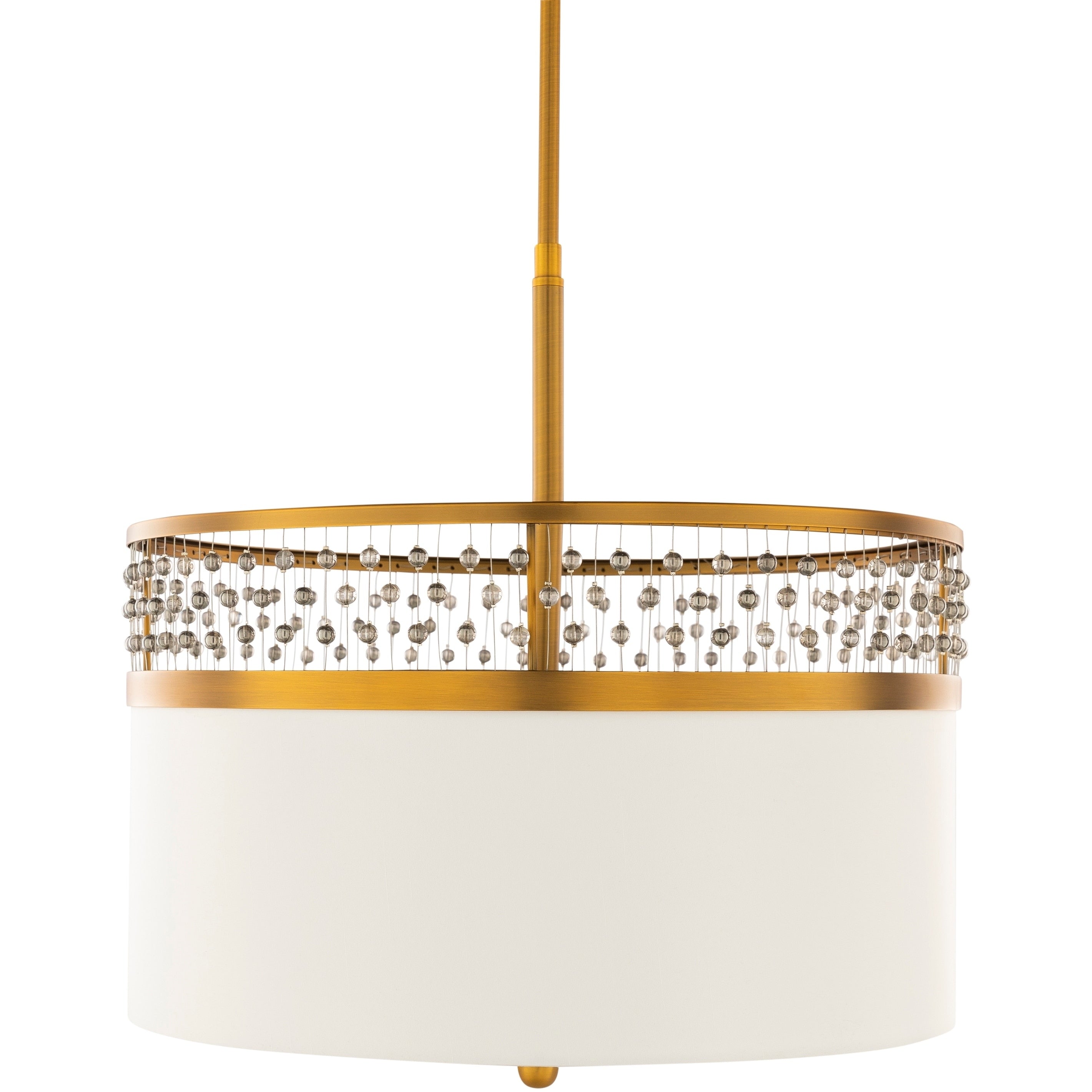 Belle Traditional Antiqued Crystal 3 Light Pendant