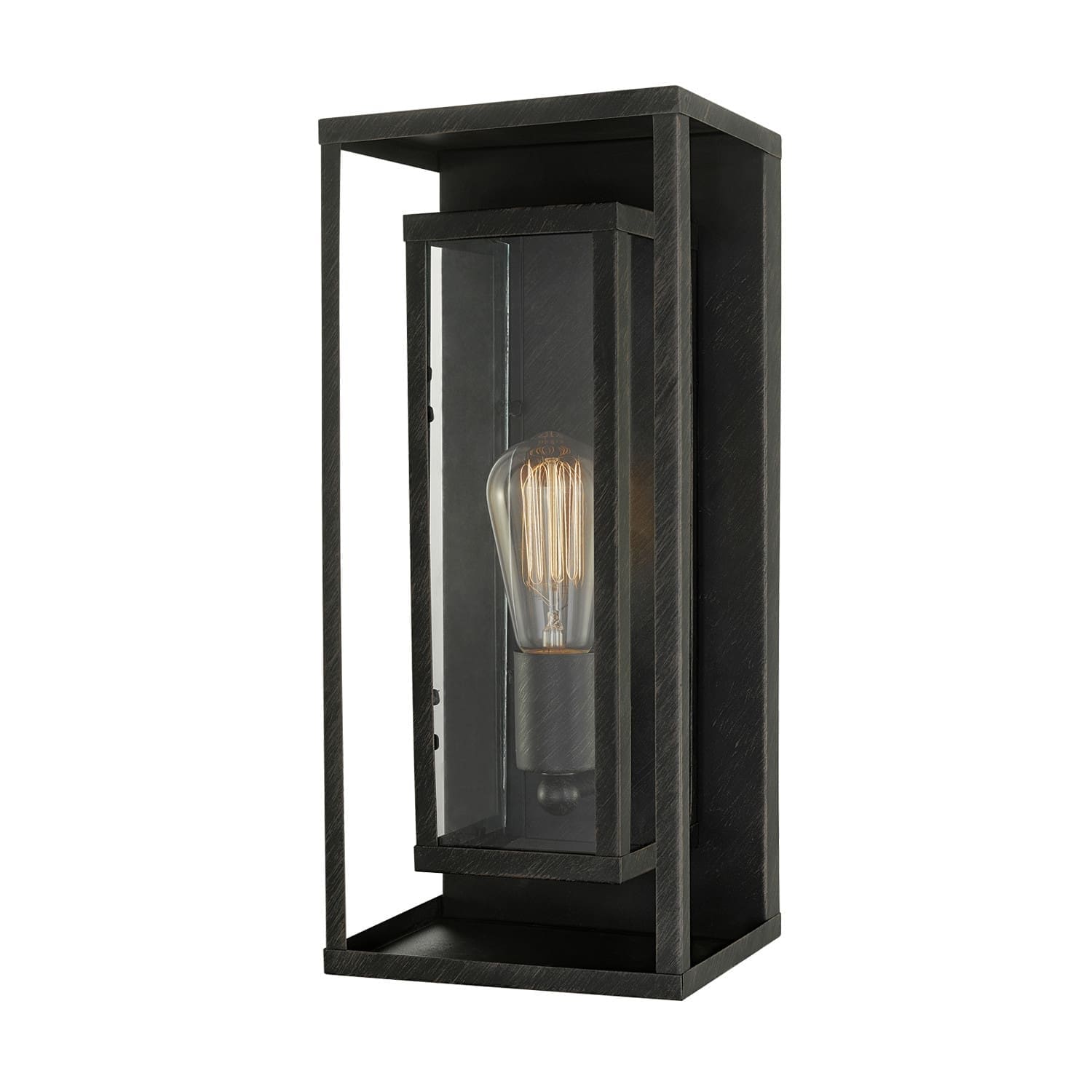 Bellevue 16 Tall Outdoor Wall Sconce With Patterned Etched Glass
