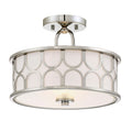Bellevue 2 Light 13 Wide Semi Flush Drum Ceiling Fixture
