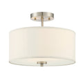 Bellevue 2 Light 13 Wide Semi Flush Drum Ceiling Fixture