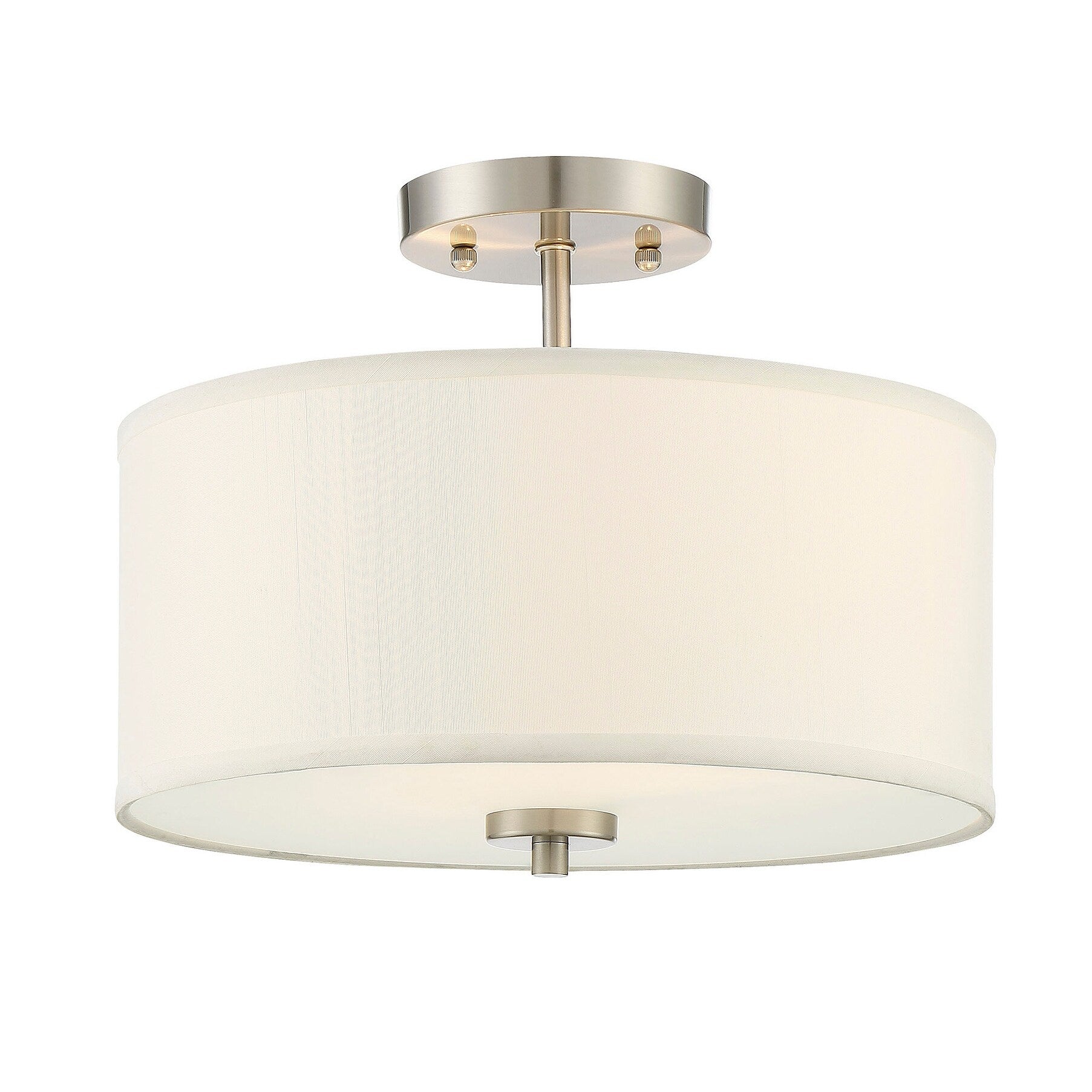 Bellevue 2 Light 13 Wide Semi Flush Drum Ceiling Fixture