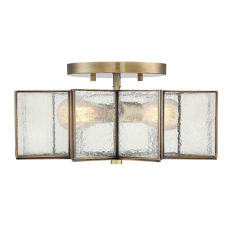 Bellevue 2 Light 16 Wide Semi Flush Ceiling Fixture