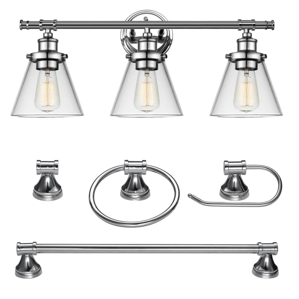 Bellevue 3 Light 25 Wide Bathroom Vanity Light Set Vanity Light
