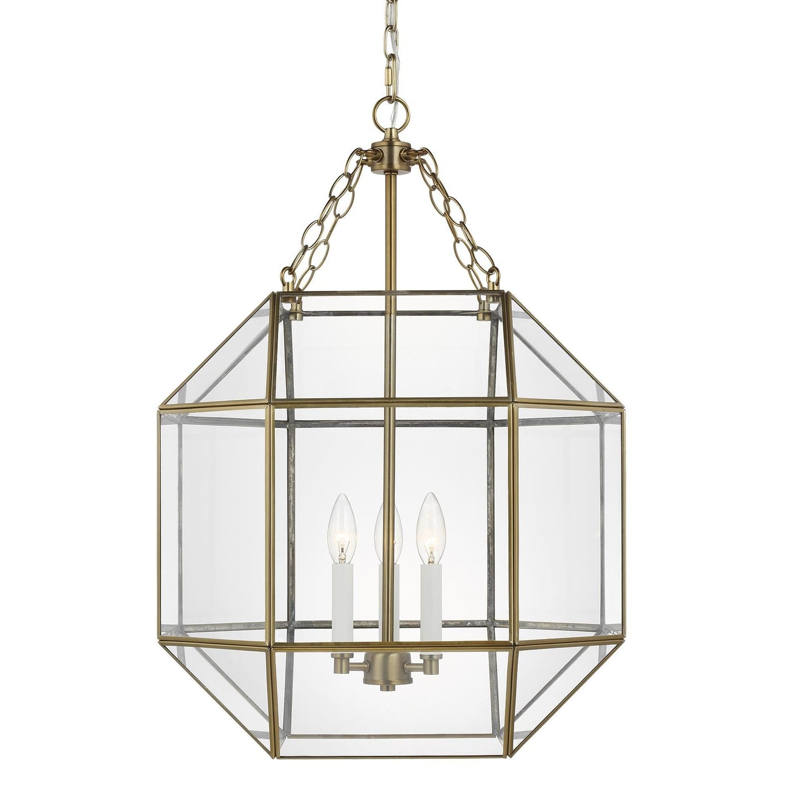 Bellevue Aveyron 3 Light 19 Wide Taper Candle Pendant With Clear