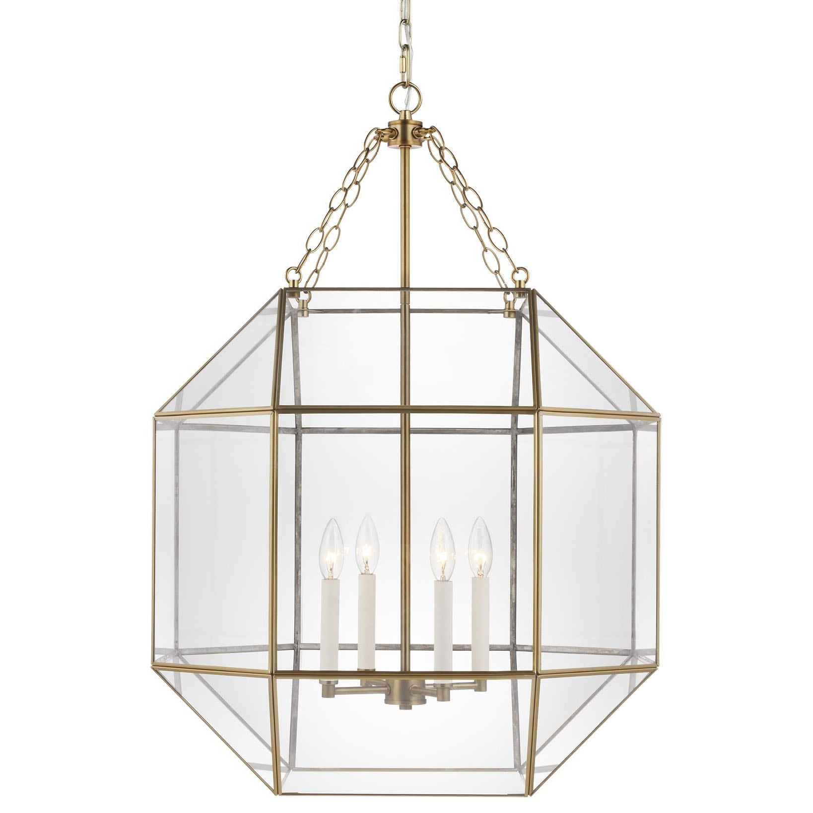 Bellevue Aveyron 4 Light 23 Wide Taper Candle Pendant With Clear