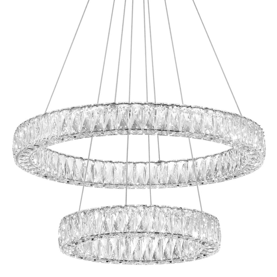 Bellevue Clch51292 28 Wide Led Crystal Ring Chandelier