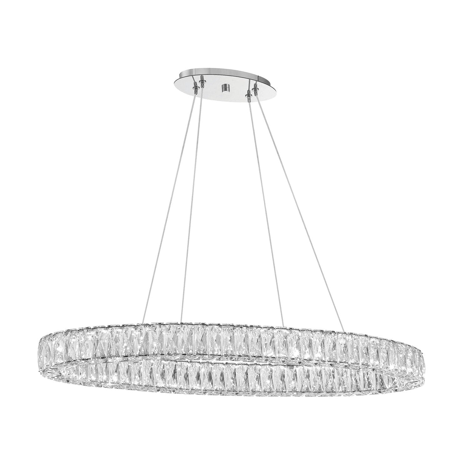 Bellevue Clch68160 39 Wide Led Crystal Linear Chandelier