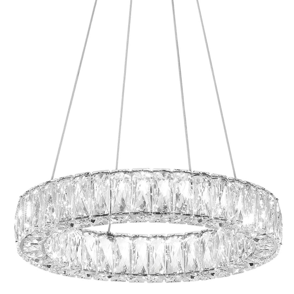 Bellevue Clch84562 18 Wide Led Crystal Ring Chandelier