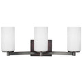 Bellevue Hamel 3 Light 21 Wide Vanity Light With Etched Glass Shade