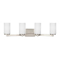 Bellevue Hamel 4 Light 29 Wide Vanity Light With Etched Glass Shade