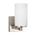 Bellevue Hamel Single Light 5 Wide Bathroom Sconce With Etched Glass