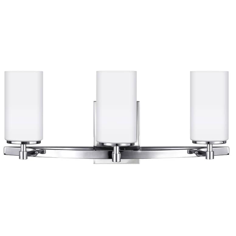 Bellevue Kenney 3 Light 22 Wide Vanity Light With Etched Glass Shade