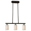 Bellevue Pope 3 Light 24 Wide Shaded Linear Chandelier With Etched
