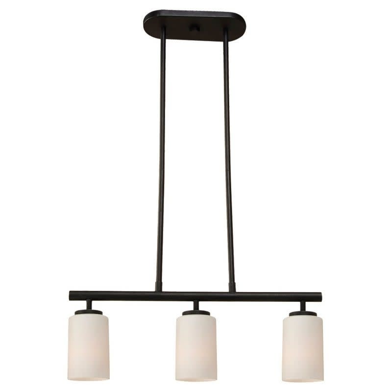 Bellevue Pope 3 Light 24 Wide Shaded Linear Chandelier With Etched