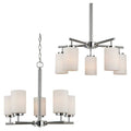 Bellevue Pope 5 Light 24 Wide Pillar Candle Shaded Chandelier With