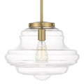 Bellevue Sh7022 15 Wide Pendant With Clear Glass Shade