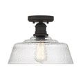 Bellevue Sh71300 13 Wide Semi Flush Ceiling Fixture With A Patterned