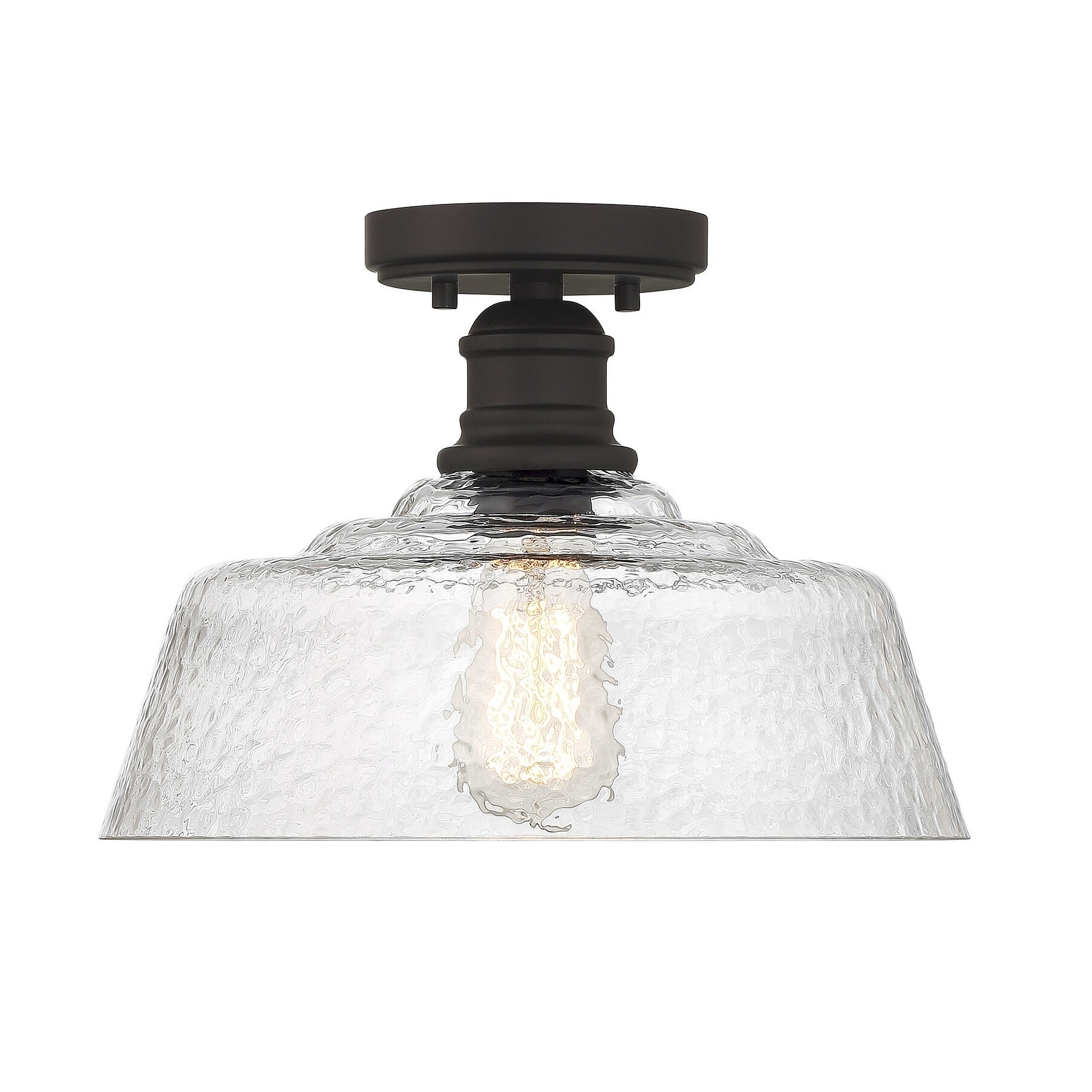 Bellevue Sh71300 13 Wide Semi Flush Ceiling Fixture With A Patterned